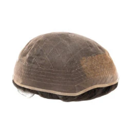 Men's Toupee M110BSC Super Fine Welded Mono Lace Hairpiece With Bleached Knot Front -Wavy Hair Shop 04 79994.1692885383