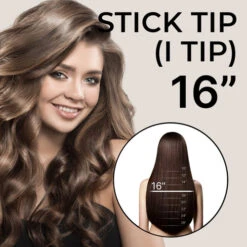 16" I-Tip Microlink Hair Extensions 50 Strands 40 Grams Hair -Wavy Hair Shop 16 I Tip 84760.1676303348