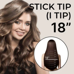 18" I-Tip Microlink Hair Extensions 50 Strands 40 Grams Hair -Wavy Hair Shop 18 I Tip 05764.1676305871