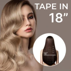 18" Tape In Hair Extensions 20 Pieces 50 Grams Hair -Wavy Hair Shop 18 Tape In 58823.1675113112