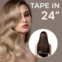24" Tape In Hair Extensions 20 Pieces 50 Grams Hair -Wavy Hair Shop 24 Tape In 73969.1675181789