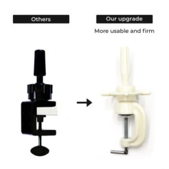 Styling Block With Clamp -Wavy Hair Shop Clamp Head 9 31574.1649698244