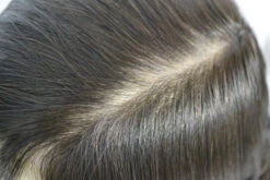 European Hair Injected Skin Mens Toupee M121 8"x10" Poly Skin -Wavy Hair Shop DSC0733 27312.1527390214