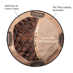 EG6612 Mono Silk Top With Mesh Integration Clip-In Hairpiece -Wavy Hair Shop EG6612 3 36220.1683922680