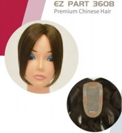 EP3608 Clip-on Mono Silk Remy Human Hair Topper For Natural Parting Line -Wavy Hair Shop EP3608 63291.1683921158