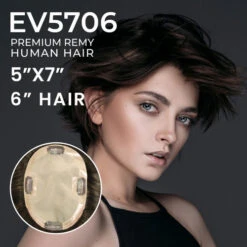 EV5706 Mono Silk Top Clip-In Volume Hairpiece For Women