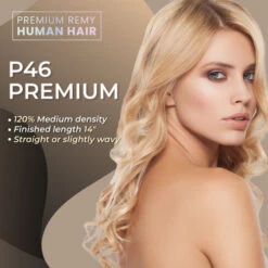 Mono Silk Top Premium Remy Human Hair Clip On Hair Topper - Ez Volume 5714 -Wavy Hair Shop EV5714 2 59432.1663349559