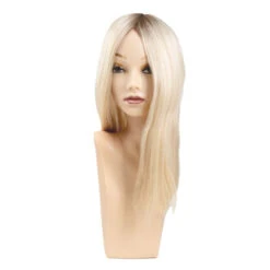 Mono Silk Top Premium Remy Human Hair Clip On Hair Topper - Ez Volume 5714 -Wavy Hair Shop EV5714 3 40289.1663349043