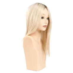 Mono Silk Top Premium Remy Human Hair Clip On Hair Topper - Ez Volume 5714 -Wavy Hair Shop EV5714 7 92323.1663349046
