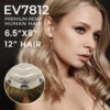 Hair Topper EV7812 - Premium Human Hair Mono Silk Top Clip-In Hairpiece -Wavy Hair Shop EV7812 new 55136.1683313719