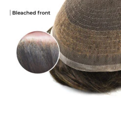 Men's Toupee HD105BSC Full French Lace With Bleached Knot Front - Basic Version -Wavy Hair Shop HD105BF 2 89654 96551.1692642573