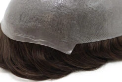 M258 Mens Toupee 8"x 10" Human Hair Skin Base Mono Top -Wavy Hair Shop IMG 0286 copy 35920.1617643811