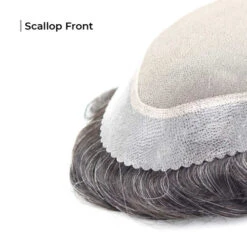 Mens Toupee M100 Basic 7"x 9" Mono Top Hairpiece - Basic Version -Wavy Hair Shop M100 4 98355.1641485404