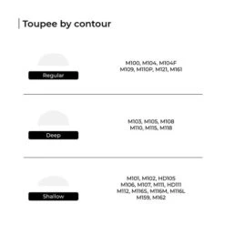 Toupee M101 Basic Thin Skin Hair Piece For Men - Basic Version -Wavy Hair Shop M101 13 90550.1630704195