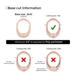 Toupee M102 Basic 8"x10" Mono Silk Top Lace -Basic Version -Wavy Hair Shop M102 2 1 99287.1628807784