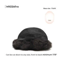 M103 Afro Mens Toupee, Mono Lace Afro Hairpiece -Wavy Hair Shop M103A 2 14930.1649184590