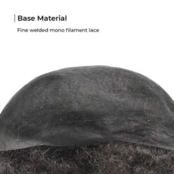 M103 Afro Mens Toupee, Mono Lace Afro Hairpiece -Wavy Hair Shop M103A 4 00187.1649184628