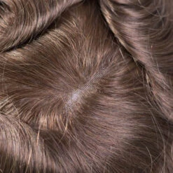 Men's Toupee M103BSC Fine Welded Mono Lace With Bleached Front Knots - Basic Version 9 Men's Toupee M103BSC Fine Welded Mono Lace With Bleached Front Knots - Basic Version -Wavy Hair Shop M103 8 29465.1629406664.1280.1280 05647 08533.1692645156