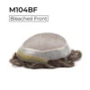 Toupee M104 Lace Front Hairpieces For Men With Bleached Knot Hairline