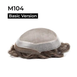 Toupee M104 Monofilament Lace Top With Natural Hair Line - Basic Version