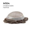 M104 Mono Silk Top Men’s Toupee With Skin Perimeter And French Lace Front -Wavy Hair Shop M104 Thumb 68958.1686765884