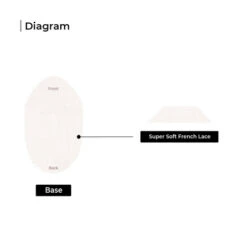 Mens Toupee M105 8"x 10" French Lace Hair System -Wavy Hair Shop M105 3 33587.1659554892