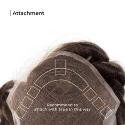 Mens Toupee M106L 8"x10" French Lace Poly Back -Wavy Hair Shop M106L 4 32930.1649445925