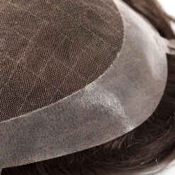 Mens Toupee M106 6.5"x8.5" French Lace Poly Back -Wavy Hair Shop M106 12 84202.1659541319