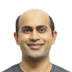 Mens Toupee M106L 8"x10" French Lace Poly Back -Wavy Hair Shop M106 Before2 87815.1659543318