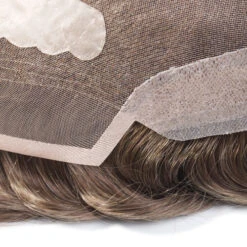 Men’s Toupee M107 7.5"x9.5" Fine Welded Mono Lace Hairpiece -Wavy Hair Shop M107 2 21956.1659541900