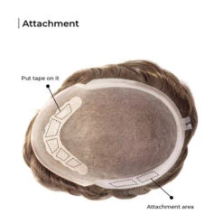 Men’s Toupee M107 7.5"x9.5" Fine Welded Mono Lace Hairpiece -Wavy Hair Shop M107 8jpg 02307.1659542464