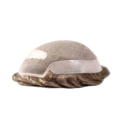 Men’s Toupee M107 7.5"x9.5" Fine Welded Mono Lace Hairpiece