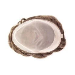 Mens Toupee M108 8"x10" Human Hair Mono Silk Lace Top Hairpiece -Wavy Hair Shop M108 14 91260.1659537942