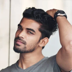 Mens Toupee M108 8"x10" Human Hair Mono Silk Lace Top Hairpiece -Wavy Hair Shop M108 15 10335.1650316892