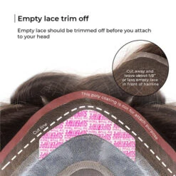 Mens Toupee M109 8"x10" Mono Top Lace Front Hair System -Wavy Hair Shop M109 4 98066.1659539575