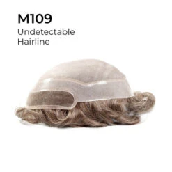 Mens Toupee M109 8"x10" Mono Top Lace Front Hair System -Wavy Hair Shop M109 Thumb 85802.1659539534