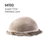Mens Toupee M110 Super Fine Welded Mono Lace Hairpiece -Wavy Hair Shop M110 Thumb 68515.1684527985