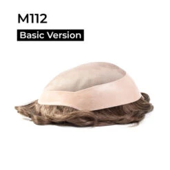 Mens Toupee M112 Basic 6"x8" Mono Top Mens Toupee - Basic Version