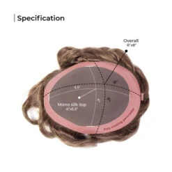 Mens Toupee M112 Basic 6"x8" Mono Top Mens Toupee - Basic Version -Wavy Hair Shop M112 4 95405.1689687609