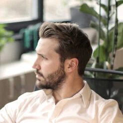 Men’s Toupee M115 8"x10" Swiss Lace With Low Hair Density -Wavy Hair Shop M115 12 78374.1646946007