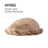 Mens Toupee M116S 6"x8" Swiss Lace Poly Back Mens Hairpiece -Wavy Hair Shop M116S Thumb 87271.1677091135