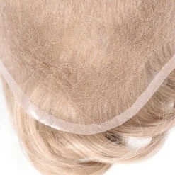 Mens Toupee M116L 8"x10" Swiss Lace Poly Back Mens Hairpiece -Wavy Hair Shop M116 13 98904.1632329757