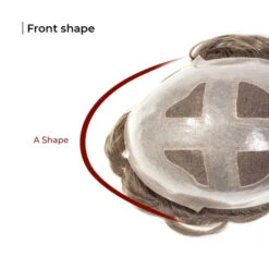 M158 Mens Toupee 8"x 10" Human Hair Skin Base French Lace Top -Wavy Hair Shop M158 3 99871.1684791289