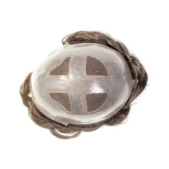 M158 Mens Toupee 8"x 10" Human Hair Skin Base French Lace Top -Wavy Hair Shop M158 4 00391.1659539938