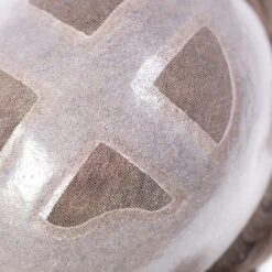 M158 Mens Toupee 8"x 10" Human Hair Skin Base French Lace Top -Wavy Hair Shop M158 6 76271.1659539967