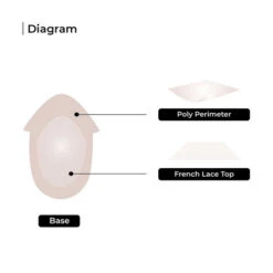 Mens Toupee M159 8"x10" Human Hair Lace Top -Wavy Hair Shop M159 diagram 74797.1659554009