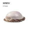 M161V Mens Toupee 8"x10" Poly Skin V Loop Mens Hair System -Wavy Hair Shop M161V Thumb 06872.1670948217