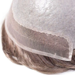 M161V Mens Toupee 8"x10" Poly Skin V Loop Mens Hair System -Wavy Hair Shop M161 63748.1659550161