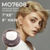 Premium Human Hair Magic On 7608 Mono Silk Top Women Integration Hair System -Wavy Hair Shop MO7608 NEW 30022.1682447050