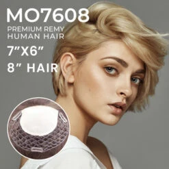 Premium Human Hair Magic On 7608 Mono Silk Top Women Integration Hair System
